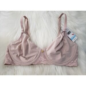 NEW NATORI Bliss Perfection Contour Underwire T-Shirt Bra 721154 32C Rose Beige